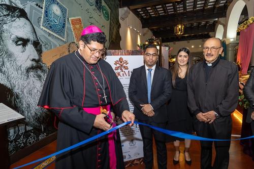 Inauguración de la exposición conmemorativa por los 75 años del dogma de la Asunción. (Foto: Cortesía, Nuestra Señora de la Asunción)