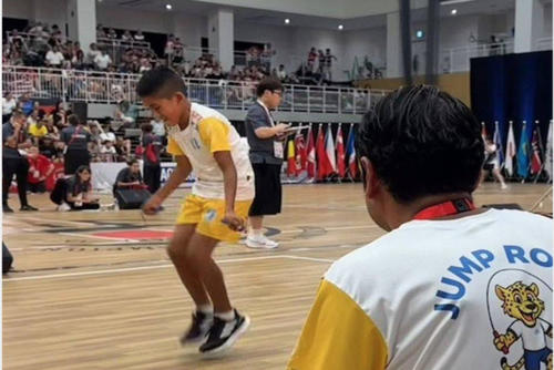 Constantemente entrena el salto en cuerda y esto le ha abierto la puerta a nivel internacional. (Foto: Cortesía Digef)