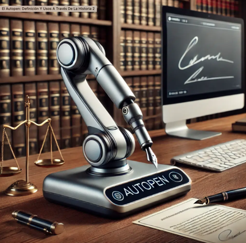 Modelo de autopen, la máquina utilizada por varios expresidentes para que emitir firmas. (Foto: grafotecnica.com)