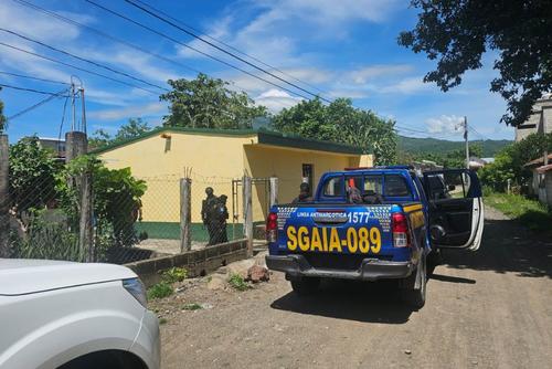 El inmueble donde se llevó a cabo la diligencia está ubicado en la aldea El Coco. (Foto: MP)