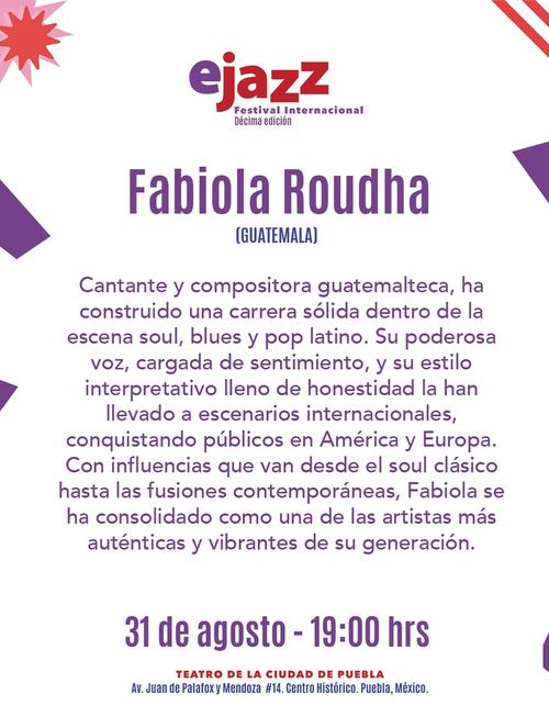 Fabiola Roudha, jazz, México 2