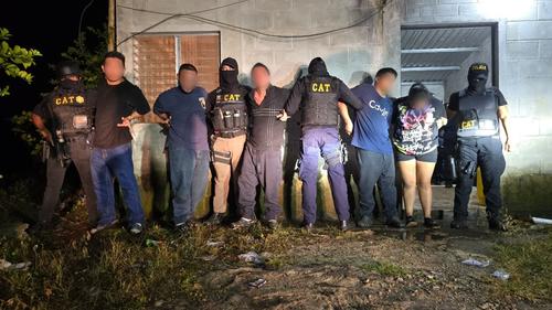 Según las autoridades los capturados son miembros activos del Barrio 18. (Foto: PNC) 