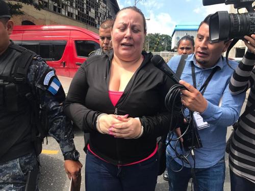 Imagen de 2017, después de que a María Martha Castañeda la vincularan con el asesinato de Byron Lima. (Foto: Archivo/Soy502)