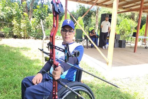 Gabriel David Mansilla Meda ganó la medalla de plata en la competencia Morelia 2025 Americas Para Archery Cup. (Foto: Carmen Ordóñez/Colaboradora)