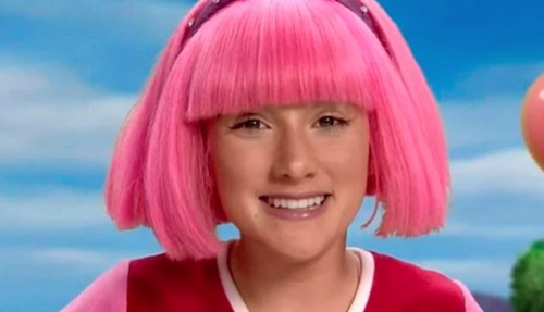 lazy town niña cabello rosa 12
