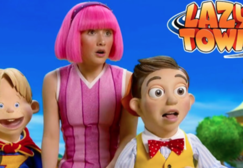 lazy town niña cabello rosa 13