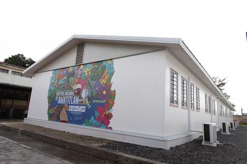 Así luce el exterior de los módulos que se habilitarán en el Hospital de Amatitlán. (Foto: CIV)