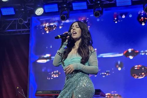 Fabiola Roudha puso a cantar a todos los asistentes. (Foto: Oswaldo Cop/Colaborador)