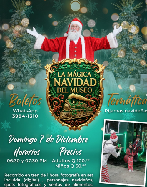 Invitación del Museo del Ferrocarril para sus recorridos nocturnos (Foto: Redes sociales Museo del Ferrocarril)