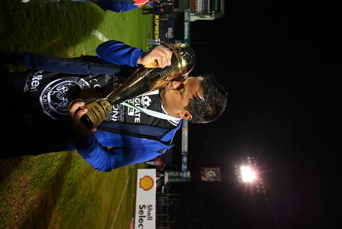 Así disfrutó su primera copa con Xelajú. (Foto: Archivo)