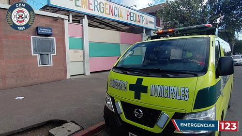 La ni&ntilde;a de dos a&ntilde;os result&oacute; con quemaduras de primer y segundo grado. (Foto: Bomberos Municipales) 