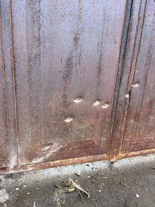 Impactos de bala en el domicilio de la ex esposa del capturado. (Foto: PNC)