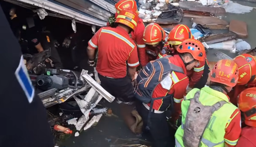 El autob&uacute;s proven&iacute;a de El Progreso y se dirig&iacute;a a la Terminal. (Foto: Redes Sociales)