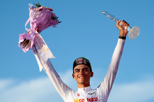 Isaac del Toro (mexicano) tiene hasta octubre de 2026 para encontrar la ruta a los Ol&iacute;mpicos 2028. (Foto: AFP)