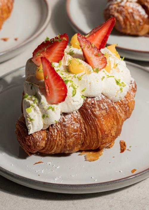 Croissant, restaurante, cafeter&iacute;a, franc&eacute;s, relleno, Guatemala, Soy502