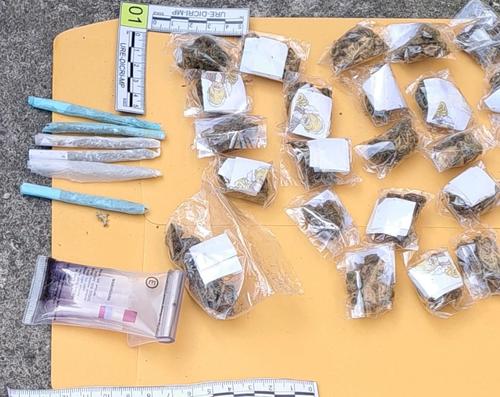 Cocaína, marihuana y piedra crack fueron incautadas. (Foto: PNC)