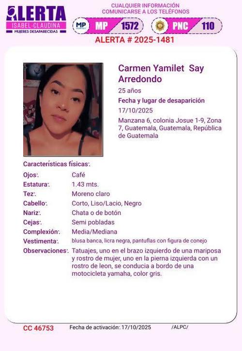 (Imagen: Alerta Isabel Claudina)