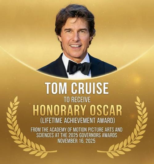 Cruise recibirá el galardón este domingo. (Foto: X)