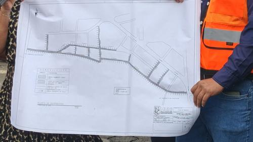 Este es el plano presentado donde se puede observar las mejoras que tendrá el casco urbano. (Foto: Edwards Morales/Colaborador)