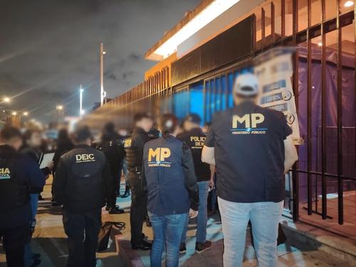 Se ejecutaron 20 allanamientos en distintos municipios del departamento de Guatemala. (Foto: MP)