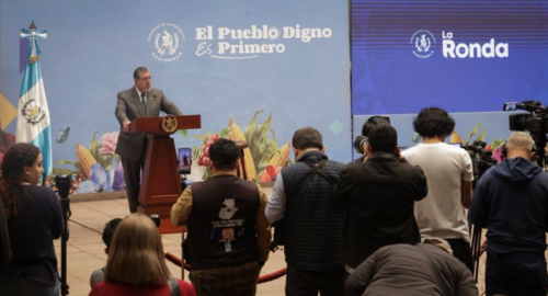 La Ronda es una conferencia de prensa con la participación de autoridades del Ejecutivo. (Foto: SCSPR/Soy502)
