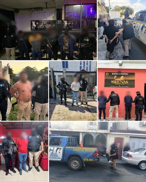 Un total de 13 capturas y una conducción de adolescente en conflicto con la ley penal se realizaron. (Foto: MP)