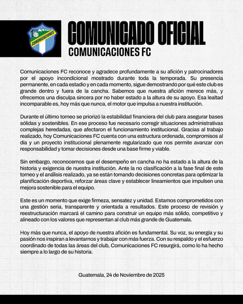 (Imagen: Comunicaciones FC)