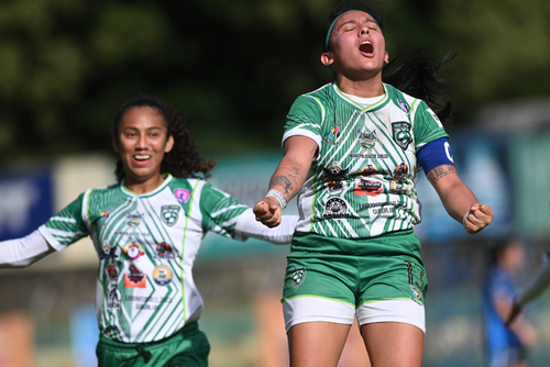 La capitana Aylin Juárez festeja el primer gol de Cuilco en el Guillermo Slowing. (Foto: Pedro Pablo Mijangos / Nuestro Diario)