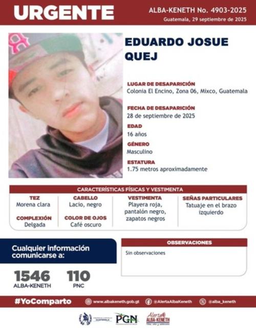 (Imagen: Alerta Alba Keneth)