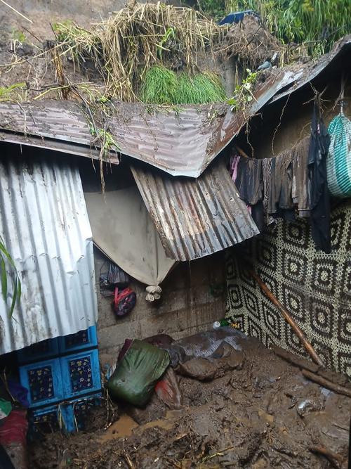 La vivienda afectada se encuentra en la colonia San Antonio, zona 8 de Fraijanes. (Foto: Asonbomd)