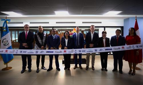 Este viernes se dio la inauguración del primer vuelo directo de Guatemala a Canada de Air Canada. (Foto: DGAC)
