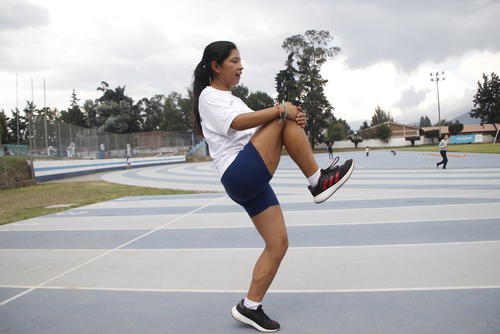 Ericka Esteban entrena todos los días en el complejo. (Foto: Karla Santiago/Colaboradora)