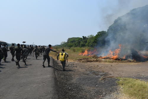 En algunos lugares se han efectuado quemas controladas para realizar simulacros. (Foto: Henry López/Colaborador)