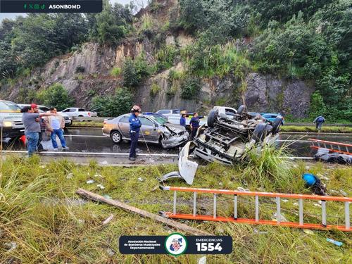 El accidente ha provocado la muerte de tres personas y un herido. (Foto: Asonbomd)