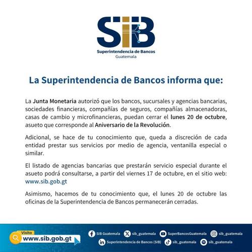 Algunas agencias bancarias ofrecerán servicios especiales. (Imagen: SIB)