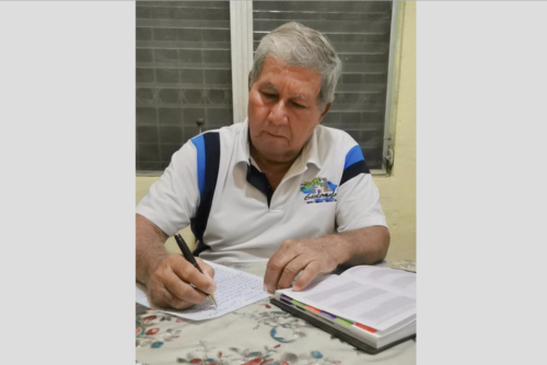 Víctor Rafael Romero Bregues relató la leyenda. (Foto: Roberto Morales/Colaborador)