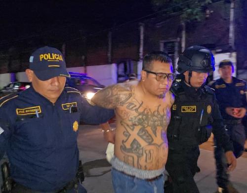 Nicolás Xantes Sis, alias el “Brown” es integrante de “Barrio 18” y líder de la clica “Vatos Locos”. (Foto: Nuestro Diario) 