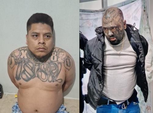 Melcin Gabriel de León, alias “Little Strong”, y Marlon Manolo Martínez Sincuir, “Monstruo” o “Espectro”, fueron capturados en Huehuetenango. (Foto: Nuestro Diario)
