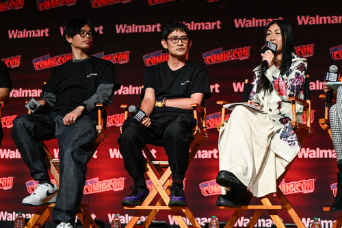 El subdirector Masato Nakazono y el presidente de MAPPA, Manabu Otsuka, asisten al estreno de "Chainsaw Man - La película: Arco de Reze". (Foto: Getty Image)