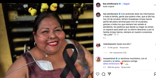 iker millonairo fallece madre