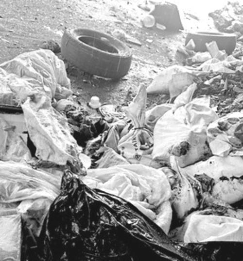 Los cuerpos fueron localizados en un basurero sobre el kilómetro 31 de la ruta a El Salvador. (Foto: Jorge Sente/Nuestro Diario)