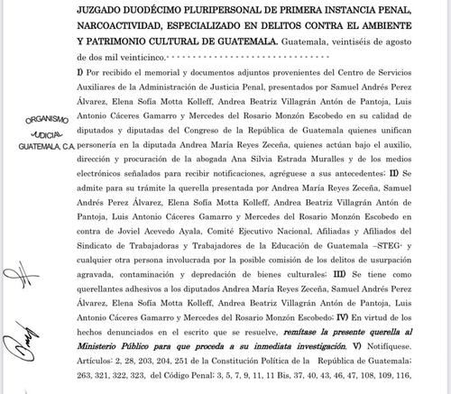 La denuncia fue presentada por el diputado Samuel Pérez en conjunto con cuatro legisladores del Congreso, quienes unificaron la acción legal.  (Foto: Redes Sociales)