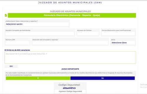 Este es el formulario para presentar las denuncias, reportes o quejas. (Foto: Archivo)