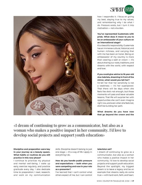 Ana Gabriela Villanueva, Your Spirit Magazine, Londres 6