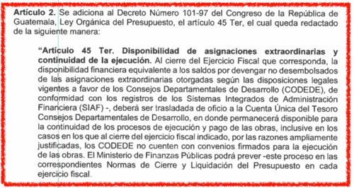 Este es un fragmento de la normativa que ha despertado el rechazo de distintos sectores en el país. (Fuente: Decreto 7-2025)