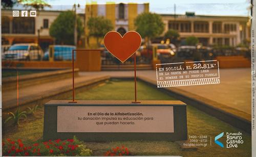 Fundación Ramiro Castillo Love, campaña gráfica, letreros, analfabetismo, alfabetización, Guatemala, Soy502