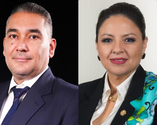 Desde el proceso que se llevó a cabo en 2024, se mencionaba a Luis Aguirre y Sandra Jovel como posibles opciones para presidir el Congreso. (Fotos: Soy502)
