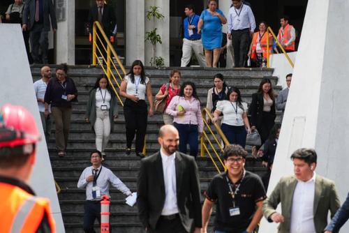 simulacro, terremoto, tribunales, jueces