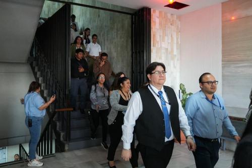 simulacro, terremoto, tribunales, jueces