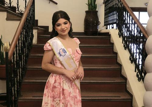 Mía Esperanza Alvarado Canella, será coronada como Reina de Los Juegos Florales Hispanoamericanos. (Foto: Oswaldo Cop/Colaborador)